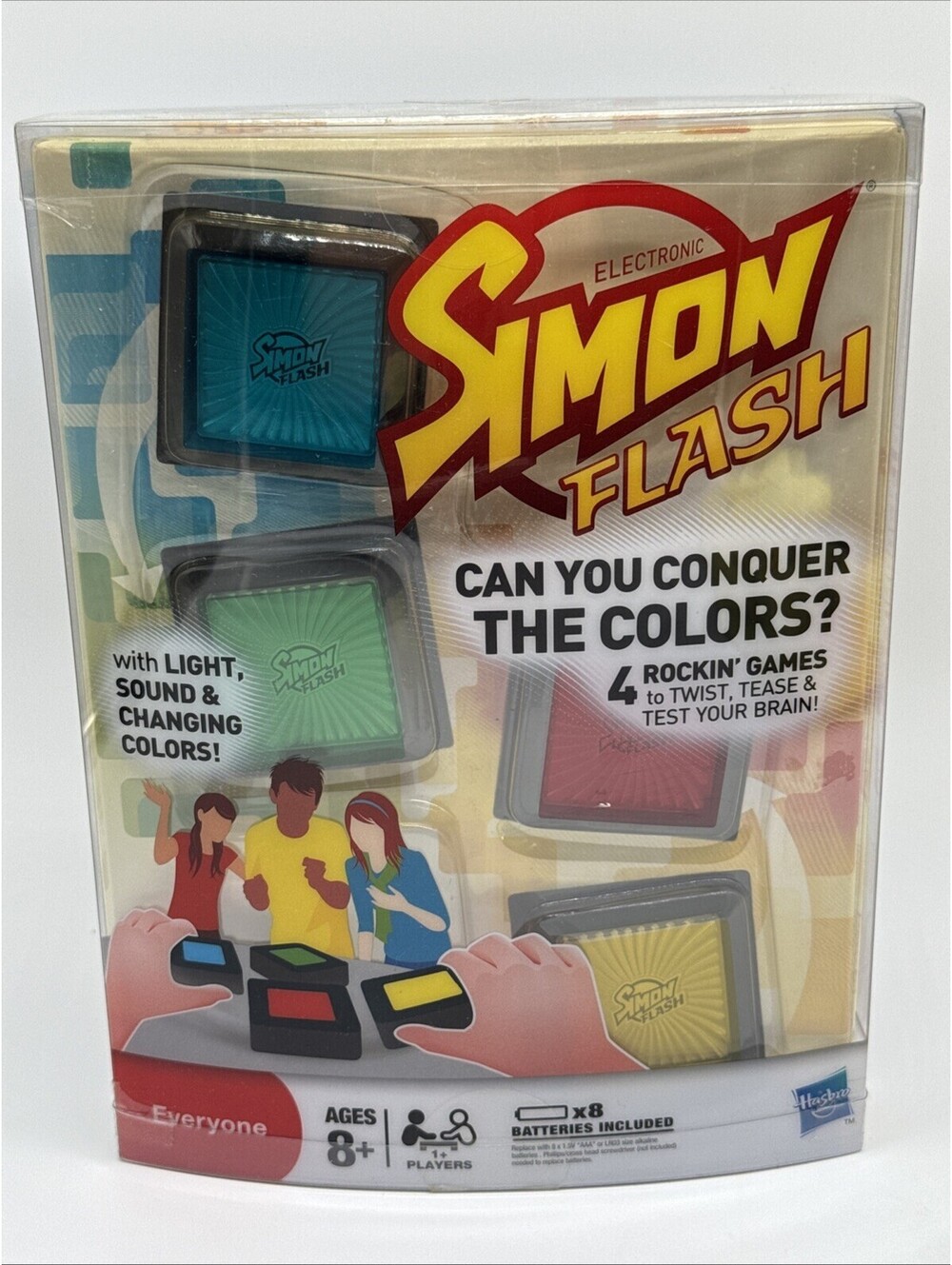 NEW SIMON FLASH Hasbro Electronic Game Cubes with Light Sound & Changing Colors